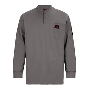 難燃性長袖ヘンリーシャツ <span class=keywords><strong>NFPA</strong></span> 2112 / CAT 2 安全服 - Product Image 1