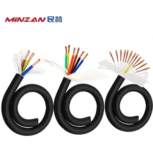 TRVV pvc Insulated 0.3mm 0.5mm 0.75mm 1mm 1.5mm 2mm 4mm 2core 3core 4core 5core 6core Wires And Electrical Robot Cables