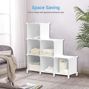 Cubo de tres rejillas <span class=keywords><strong>blanco</strong></span> de <span class=keywords><strong>resina</strong></span> PP fácil de montar Cocina hogar omnipotencia organizador Cocina - Product Image 5