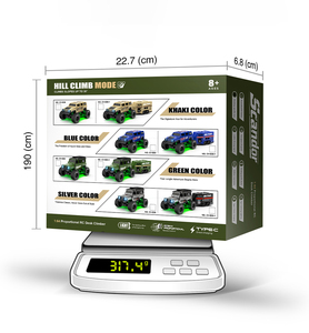 Dwi Dowellin Mini Camioneta Monstruo RC de 2.4Ghz, Camioneta Monstruo a Escala 1/64 con Control Remoto y Luces, Camión Semirremolque RC de Aleación - Product Image 6