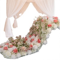 Bunga Mawar Baby Breath Sutra Buatan Merek DKB Mewah Warna Putih Diameter 50-80cm untuk Dekorasi Pernikahan & Hari Valentine FB693