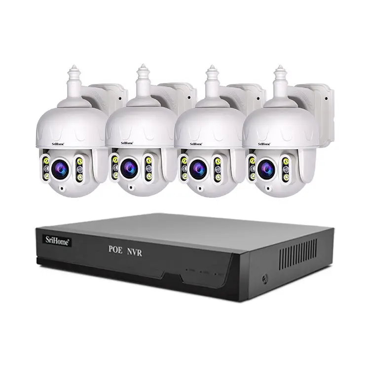 Full HD 8MP détection humaine système de surveillance 8 canaux 8CH PoE Nvr Kit système de caméra de vidéosurveillance extérieure enregistreur vidéo réseau