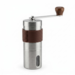 Nuevo Molinillo de Café Portátil Mini de Acero Inoxidable con Cuerpo Reforzado y Muela de Cerámica Ajustable - Product Image 1