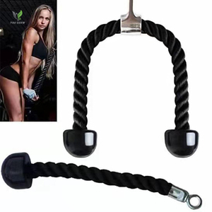 Câble d'exercice pour machine à tirage de 70 cm, accessoires de système de poulie, <span class=keywords><strong>corde</strong></span> pour triceps - Accessoires d'équipement de fitness - Product Image 1