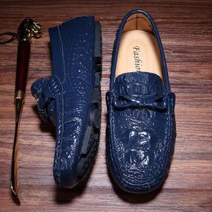 Nuove scarpe da uomo personalizzabili in pelle primavera mocassini di buona qualità con motivo a coccodrillo scarpe alla moda da uomo di grandi dimensioni - Product Image 3