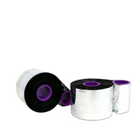 Cinta de Transferencia Térmica Compatible TTO de 33 mm x 600 m, Resina Premium Negra, Borde Cercano al Color, para Impresora