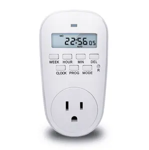 Digital Timer Schalter Einstellbar Programmierbare Einstellung der Uhr/Auf/Off Zeit UNS/UK/EU/IL/CN Stecker steckdosen und schalter elektrische