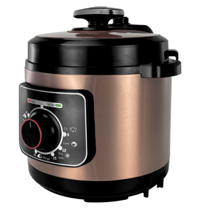 Cuisinière électrique à pression en acier inoxydable, capacité de 6 litres, cuve antiadhésive, temps de cuisson à pression réglable, protection contre la surchauffe - Product Image 2