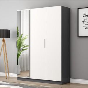 Armadi a Specchio per Camera da Letto in Legno Grigio e <span class=keywords><strong>Bianco</strong></span> Nuovo Design con Anta a Battente in Vetro per Appartamento Hotel Mobili Guardaroba - Product Image 4