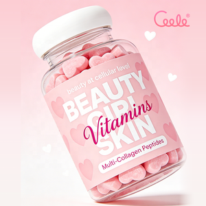 Bonbons gélifiés à la biotine saveur fraise pour la <span class=keywords><strong>croissance</strong></span> des ongles et de la peau, vitamines pour les cheveux, prêts à être expédiés - Product Image 1