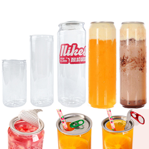 Pet nhựa nước ép trái cây soda có thể dễ dàng mở nắp nước trái cây đóng hộp container Pet nước trái cây có thể - Product Image 3