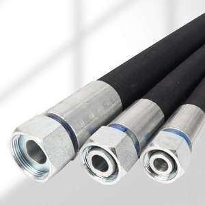 고압 맞춤형 와이어 브레이드 고무 호스 유압 부품 오일 파이프 조립 유압 호스 맞춤 제작 - Product Image 3