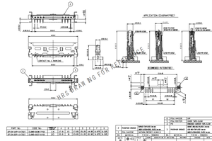 Câble plat FPC blindé sur mesure DF19-20S-1C, pas de 1,0 mm, 20 broches, pour faisceau de câblage LVDS, en cuivre étamé, pour affichage médical embarqué - Product Image 3