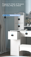 Nouvelle serrure intelligente à empreinte digitale pour armoire, tiroir ou coffre-fort, facile à utiliser, avec poignée de traction