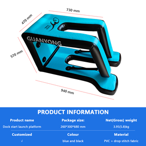 Plateforme d'entraînement gonflable pour hydrofoil avec logo personnalisé, pont de départ et de lancement en PVC Drop Stitch, forte stabilité, pour usage d'entraînement - Product Image 3