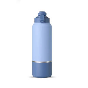1200ml Gym Double Wall 304 Stainless Steel Travel Vacuum Sports <b>Water</b> <b>Bottle</b> Dust Proof <b>Straw</b> Handle Lid 12-24 Hours Thermal - Product Image 5