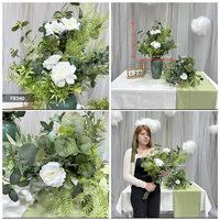 Arrangement floral de mariage 50 cm 60 cm 70 cm 80 cm, centre de table de mariage, boule de fleurs bleue DKB