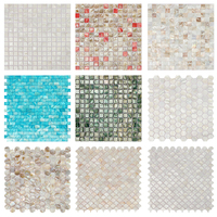 Dernier design Carreaux de mosaïque en marbre noir blanc tissé Carreaux mosaïque marbre tissé Carreaux de sol de salle de bain
