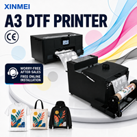 Mesin Printer DTF XINMEI A3 30cm dengan Penggoyang Bubuk dan Printhead Epson untuk Kaos, Hoodie, dan Tas Tote