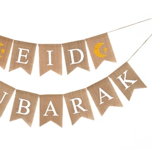 <span class=keywords><strong>Banner</strong></span> de papel impreso Eid Mubarak Star Moon para decoración de pared de Ramadán y cartel decorativo festivo de fiesta - Product Image 3