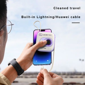 El mejor cargador de teléfono portátil de 22,5 W, Banco de energía de 20W, carga rápida de 10000mAh integrada en 2 Cables, Banco de energía W grande para Sam Sung Apple - Product Image 3