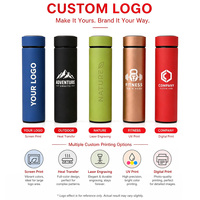 Özel Logo Termos Su Şişesi Metal İzolasyonlu Promosyon Hediyeleri 304 Paslanmaz Çelik Vakumlu Matara