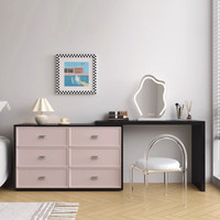 Ensemble de coiffeuse moderne et élégant, style crème, en bois, luxueux, pour chambre à coucher, table de maquillage populaire