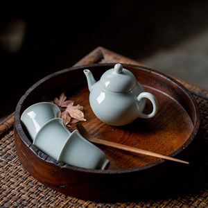 Ceramic <b>Teacup</b> Porcelain Cone Shape Antique Style Kung Fu Tea Set Single Cup Without Lid Afternoon Tea Use - Product Image 3