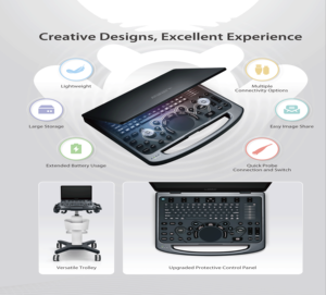 Système d'échographie vétérinaire portable Mindray Vetus E5 avec Doppler couleur pour petits animaux et bétail - Product Image 2
