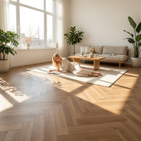 Piso SPC Impermeable, Ecológico, Antideslizante, Resistente al Desgaste, Capa de Desgaste de 0.2-0.5mm, Piso Vinílico de Clic de 3.5-8mm, LVT, LVP