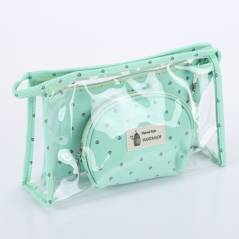 custom travel bag makeup cosmetic bag pvc factories 200 ct Clear Vinyl Size Wholesale Small pvc travel custom
