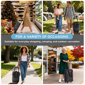 Factory New Arrival Large Capacity Folding Shopping <b>Trolley</b> Bag Reusable <b>Trolley</b> Grocery Bag for Shopping Daily Life - Product Image 5
