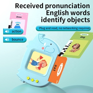 Lecteur de cartes électroniques éléphant personnalisé multi-langues jeu de cartes flash parlantes pour enfants machine de lecture de cartes d'éducation précoce - Product Image 3