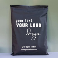 Sacs d'emballage en plastique à fermeture éclair givrée noire fabriqués par le fabricant pour vêtements avec logo personnalisé