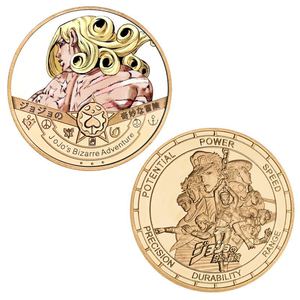 10 Monete Commemorative in Metallo Placcato Oro del Cartone Animato Giapponese 'Le Bizzarre Avventure di <span class=keywords><strong>Jojo</strong></span>' - Product Image 2