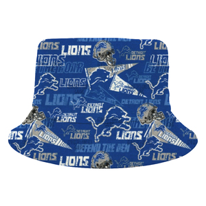 Gorra de Pescador Personalizada con Diseño del Casco de los Detroit Lions, Unisex, para Fútbol Americano, 32 Equipos, Moda, Playa, Protección Solar, Económica - Product Image 1