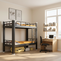 Lit superposé en acier moderne et économique pour adultes, robuste, pour chambre à coucher – Vente en gros