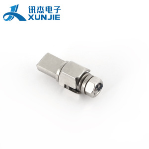 Bisagra de amortiguación de una línea Xunjie, 180 grados, acero inoxidable, montaje en superficie para lámpara de escritorio, diseño minimalista - Product Image 1