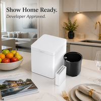 Composteur de déchets alimentaires moderne pour cuisine, 2,5 L, machine à compostage électrique, séchage automatique, sans odeur, design compact pour comptoir