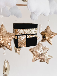 Literie suspendue musicale 0 à <span class=keywords><strong>12</strong></span> cadeaux islamiques cube coran musulman bébé feutre mobile pour enfants Kaaba - Product Image 5