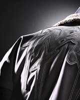 Fabricants de vêtements broderie patch logo vestes d'hiver pour hommes fermeture éclair haute qualité doublure personnalisée col épais veste pour hommes