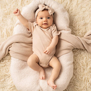 Body de Algodón Orgánico de Manga Corta para Bebé, Mameluco, Traje de Dormir Sostenible para Recién Nacido, Ropa de Bebé Personalizada, Pijama Infantil - Product Image 1