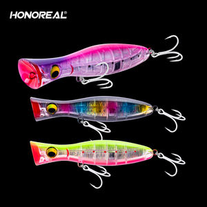 HONOREAL Top Water Popper Thon Sgming clear Esche Baits Fishing Hard Lures Da Pesca - Product Image 1