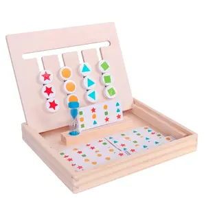 Juguete educativo de enseñanza Montessori para niños, juego de cuatro colores, aprendizaje del pensamiento lógico, juguetes educativos de entrenamiento para niños