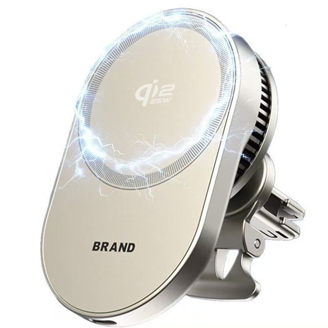 2026 Magnetic Car Wireless Charger .2 25W Fast Charger Customize Phone Mount TEC Senmi Conductor Cooling Car Wireless Charger