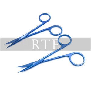 กรรไกรเย็บแผลไทเทเนียมสำหรับการผ่าตัดปลาย40มม. ขนาด11.5ซม. สำหรับตัดเนื้อเยื่อเครื่องมือผ่าตัดพื้นฐาน - Product Image 4