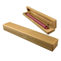 Porte-stylo écologique en gros Cadeaux promotionnels Boîte à stylo unique en bois au design haut de gamme en stock Bon pour logo personnalisé PKG016