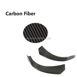 De fibra de carbono labio delantero divisores Spoiler lado conservas de aletas para <span class=keywords><strong>Mercedes</strong></span> Clase A W176 A180 A200 2013-2019 FRP La parachoques delantales - Product Image 4