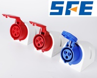 Prises et connecteurs industriels étanches SFE CEE IP44/IP67 en laiton massif 3P/4P/5P 6H 2P+E