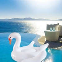 Cygne flottant radeau gonflable eau adulte oie blanche équitation PVC flottant lit inclinable
